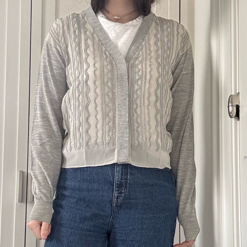 Chloe Gray Women's Sweater size XS silk and wool